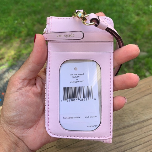 Authentic Kate Spade Nylon/Leather lanyard/Card/ID - Picture 3 of 9